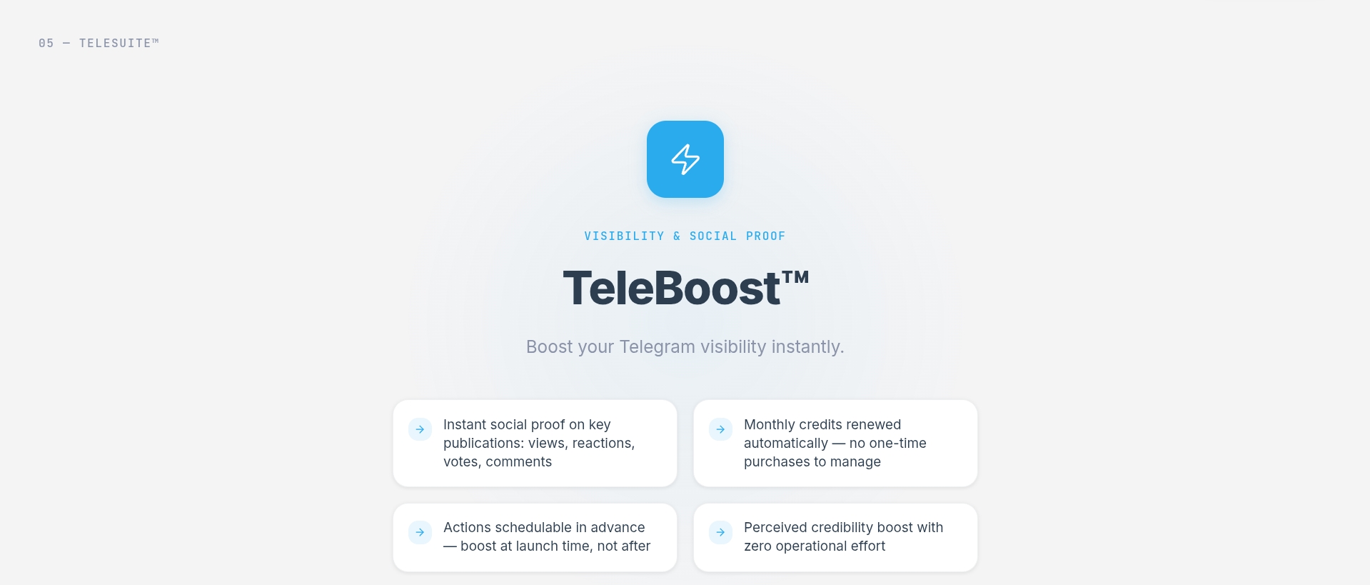 TeleBoost™ interface